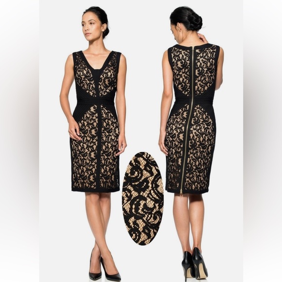 Tadashi Shoji Dresses & Skirts - Tadashi Shoji Elegant Black Lace Dress